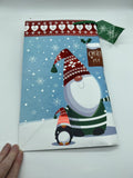 Gift Bag Chillin With My Gnomies Holiday Christmas Santa Snowman Penguin Large