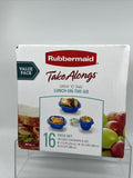Rubbermaid TakeAlongs On the Go Food Storage 16pc Set ￼ Sandwich Snacker Twist S