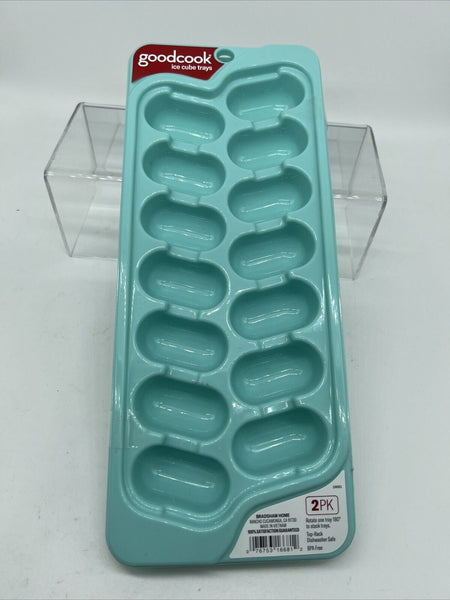 Goodcook Ice Cube Tray (2-Count) 16681 Dishwasher Safe Mint Blue COMBINE SHIP