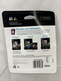 New HP 61 Color TRI-COLOR  Ink Cartridge Genuine HP CH562WN Sealed