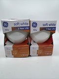(2) GE 40-Watt Frosted Soft White Incandescent G25 Vanity Globe Light 370 Lumens