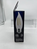 GE Dimmable Soft White 60W LED Clear Bent Tip Decorative CAM Bulbs COMBINESHIP