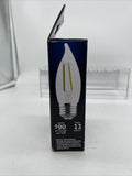 GE Dimmable Soft White 60W LED Clear Bent Tip Decorative CAM Bulbs COMBINESHIP