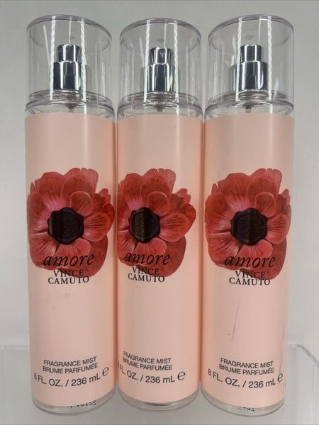 (3) Vince Camuto Amore 8 oz Body Mist for Women Brand New Floral Scent