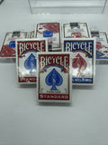 (9) New Sealed Deck of Bicycle Standard Face Poker Playing Cards 4 BLUE & 5 RED