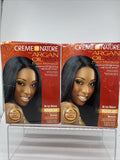 (2) CREME OF NATURE W/ ARGAN OIL  NO LYE RELAXER  STRAIGHTENING Regular