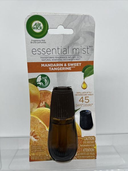 Air Wick Diffuser Mist Refill Freshener Mandarin Sweet Tangerine Essential Oil