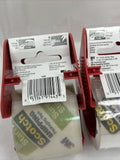 (2) 3M Scotch 1.88" x 800" Clear Package & Heavy Duty Mailing Tape w/ Dispenser
