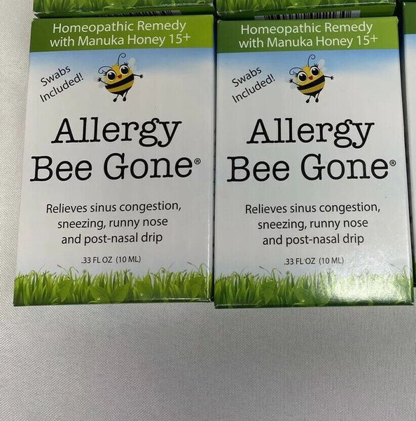 (2)￼ Allergy Bee Gone Honey Nasal Swab Sinus Congestion .33oz Homeopathic￼ natu