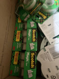 (34) Scotch Magic Tape 3M. 3/4in x 450in. Or 650in 34 Rolls Total w/ Dispenser