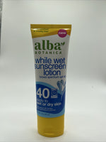Alba Botanica Sunscreen While Wet Sunscreen Lotion Broad SPF 40 Combine Ship!