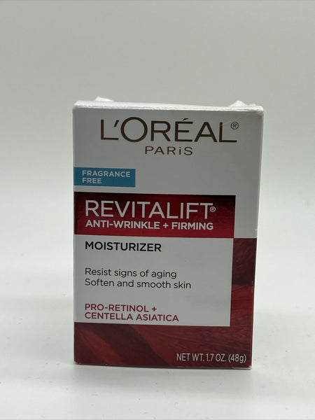 L'Oreal Revitalift Anti-Wrinkle + Firming Moisturizer Fragrance-Free 1.7oz New