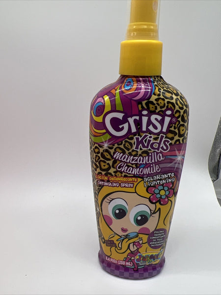 Grisi Kids Paraben Free Chamomile Detangler Hair Spray Softens & Smoothes 8.45oz