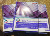 (3) Xerox Bold Professional Quality Paper Bright 8 1/2x11 White 500 Sheet 3 Ream