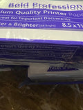 (3) Xerox Bold Professional Quality Paper Bright 8 1/2x11 White 500 Sheet 3 Ream
