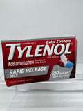 TYLENOL Extra Strength  Pain Reliever - 100 Rapid Release Gelcaps  - 02/25