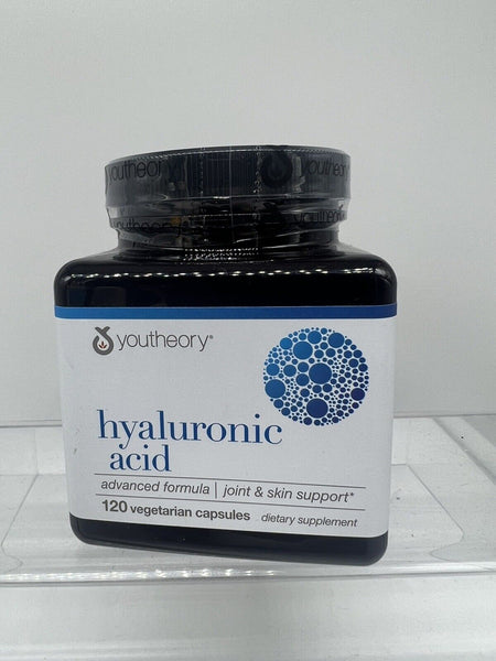 Youtheory Hyaluronic Acid Advanced Formula Joint Beauty  120 Veg Capsule 4/26+
