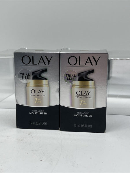 (2) Olay Total Effects 7 In 1 Moisturizer Anti Aging Wrinkle 0.5 fl oz