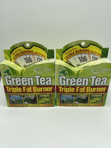 (2) Applied Nutrition Green Tea Triple Fat Burner, 30 Liquid Soft-Gels