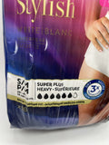 S/M Tena Stylish Incontinence Underwear 18ct Super Plus Heavy White COMBINE SHIP