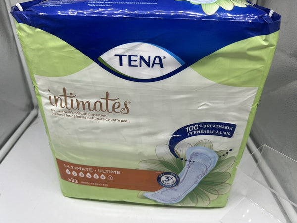 (5) TENA Intimates Ultimate #6 Incontinence Bladder Pads 33ct Ea Bulk Case 165