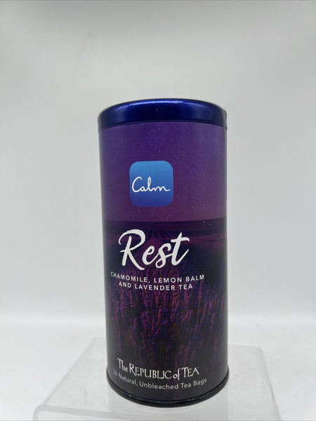 The Republic of Tea Calm Rest Chamomile Lemon Lavender 36 Bags COMBINE SHIP