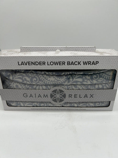 Gaim Relax Gray Calming Lavender Scented Lower Back Wrap Microwave Hot Cold Pack