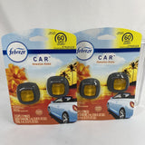 (2) Febreze Car Air Freshener Vent Clips Hawaiian Aloha .13oz 2 Count Each fresh