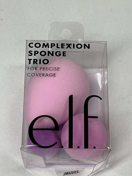 E.L.F. Complexion Sponge Trio, 3 Sponges For Precise Coverage Box Damage fresh