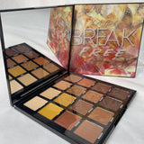 LA Girl Break Free 16 Color Eyeshadow Palette w/ Mirror Butterfly BE YOU fresh