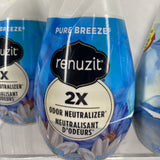 (4) Renuzit Gel Air Fresheners Pure Breeze & Snuggle Linen Escape 7 oz fresh
