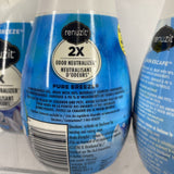(4) Renuzit Gel Air Fresheners Pure Breeze & Snuggle Linen Escape 7 oz fresh