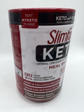 (2) Slim Fast Keto Meal Replacement Powder Brownie Batter Fudge Low Carb 13.4oz