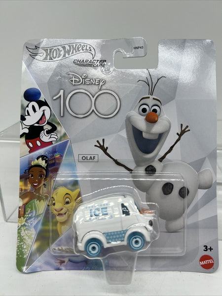 Hot Wheels Disney 100 Years Frozen Olaf  Character Car 2023 COMBINE SHIP!