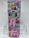 Mattel Nurse Blonde Scrubs Stethoscope Barbie Anything Careers Doll COMBINESHIP