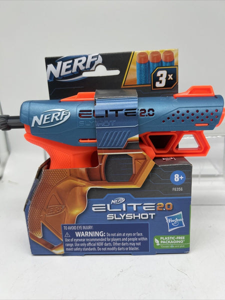 NERF Elite 2.0 Volt SlyShot Blaster 3 Official Darts Targeting – Face Plant