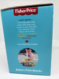 Baby's First Blocks Infant Toy by Fisher Price Storage Bucket 10 Blocks 6M+