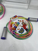 (1) 7’ Basix Crystal Jump Rope Kids Fun Activity AST Rainbow Pink Green Purple