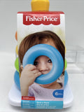Fisher-Price Baby Stacking Toy Rock-A-Stack RolyPoly Base 5 Colorful Ring Rattle