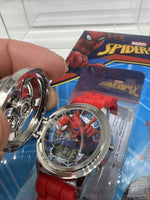 Marvel Spider-Man LCD Boys Digital Watch Spinner Dial Lift Cover Show Time Toy