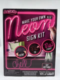 DIY Pink Neon Sign Kit Wall Decor Teen Bedroom Dorm Room Words Shape Light 10’