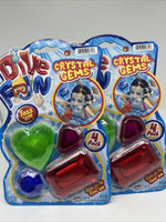(2) Crystals Gems Swimming Pool Dive Toys Diving Fun Diving Water Toy 4-Count