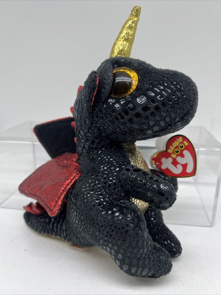 TY Beanie Boos Grindal the Unicorn Dragon 6" Stuffed Plush New with Tags
