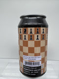 Chess in a Can Cloth Board 32 Wooden Pieces Travel Game