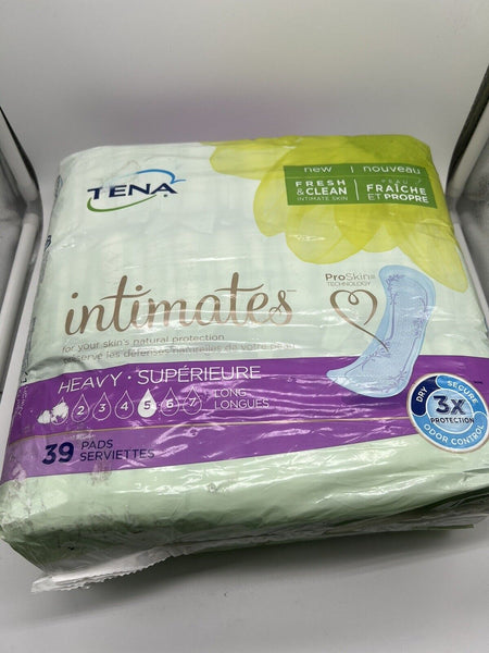 TENA Intimates Heavy Absorbency Long Incontinence Bladder Control Pads 39 Ct
