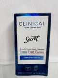 Secret Complete Clean Clinical Strength Clear Gel Antiperspirant/Deodorant 1.6