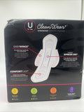 U By Kotex Cleanwear Ultra Thin Pads Wrapped Wings Heavy Unscented 40 Count