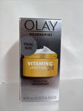 Olay Regenerist Vitamin C + Peptide 24 Hydrating Moisturizer Eye Face Wrink .5oz