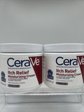 (2) CeraVe Itch Relief Moisturizing Creme Lotion 3 Essential Ceramides 16oz 2/24
