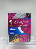 CareFree Acti-Fresh Body Shaped Thin Regular Pads Pantiliners 120ct